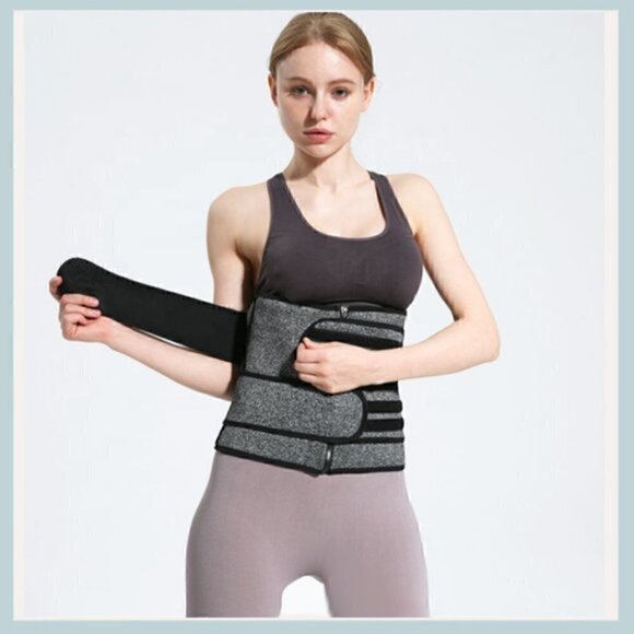 Grey Waist Trainer, Reshape, Burn Fat, Get Sexy Curves, Use Daily, Posture help - Picture 6 of 11
